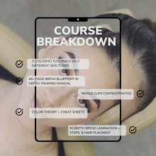 Load image into Gallery viewer, ONLINE BROW LAMINATION + TINT MASTERING COURSE
