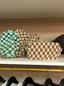 Checkered tote bag