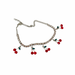 Cherry anklet